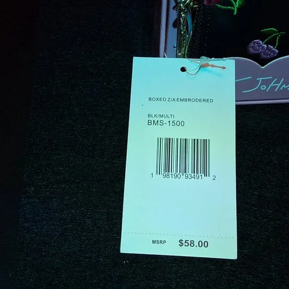 Betsey Johnson Cherry Embroidered Wallet NWT – Boxed Zip Around with Wristlet - Picture 7 of 7